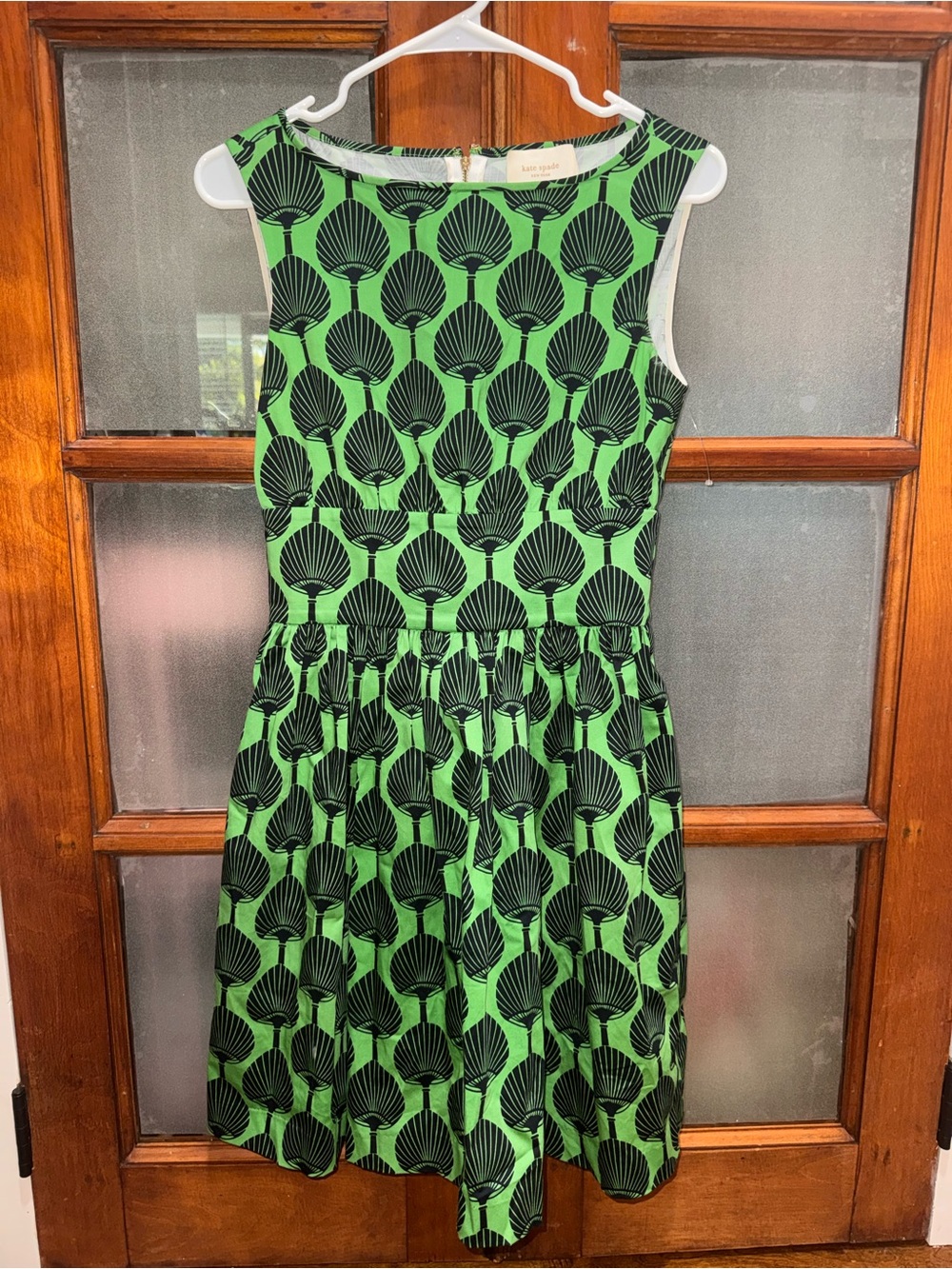 Kate Spade x Florence Broadhurst Atomic Green Solar Dress Size 4